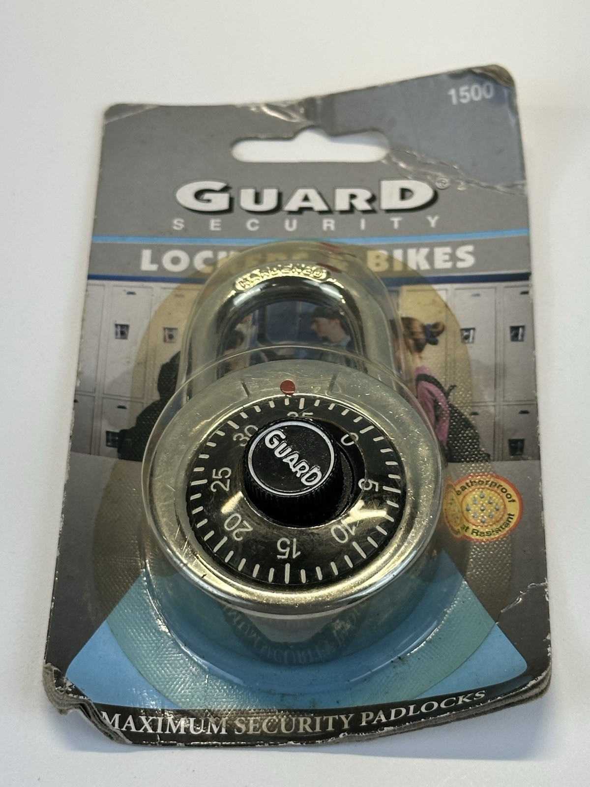 Guard Model 1500 Steel Combination Padlock Not Resettable 1/4in Shackle