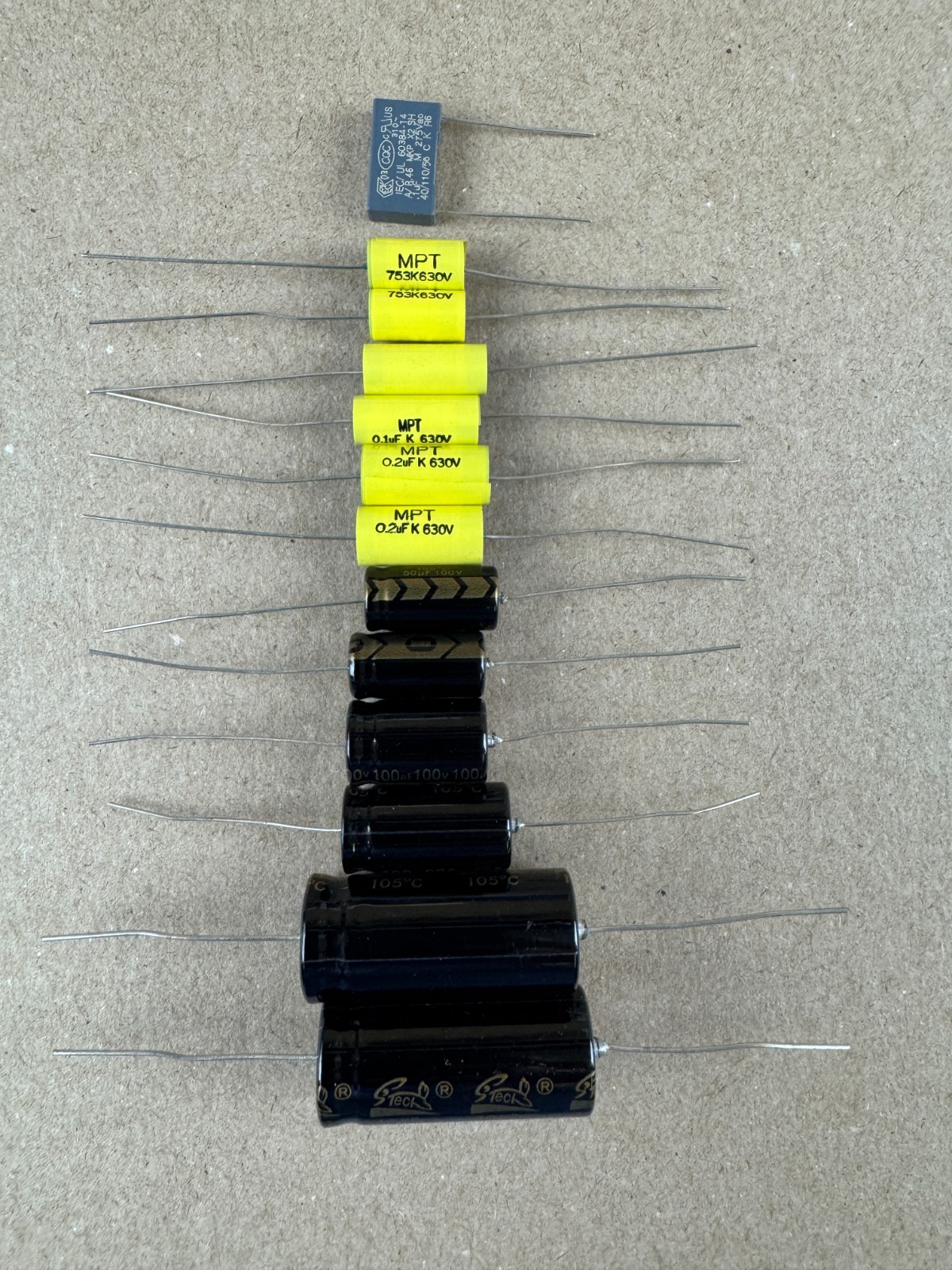 Thorens TD-125 MKI Recap Kit Capacitors Turntable Speed Repair Set MK1