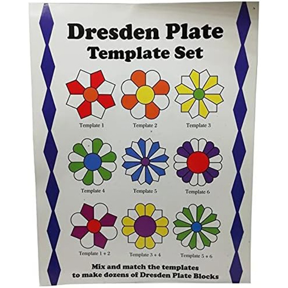Dresden Quilting Template Set Template Patchwork Tool (10 Pieces) C8V23057