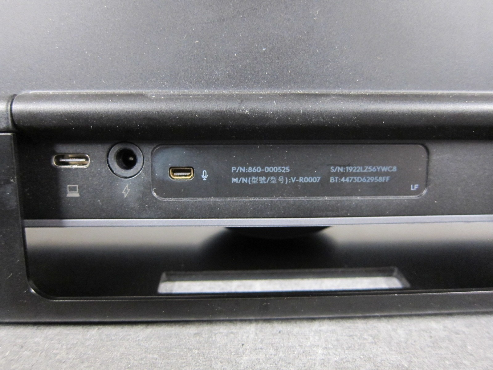 Logitech MeetUp Camera HD Conferencing Webcam w/ USB-C & Power Cable