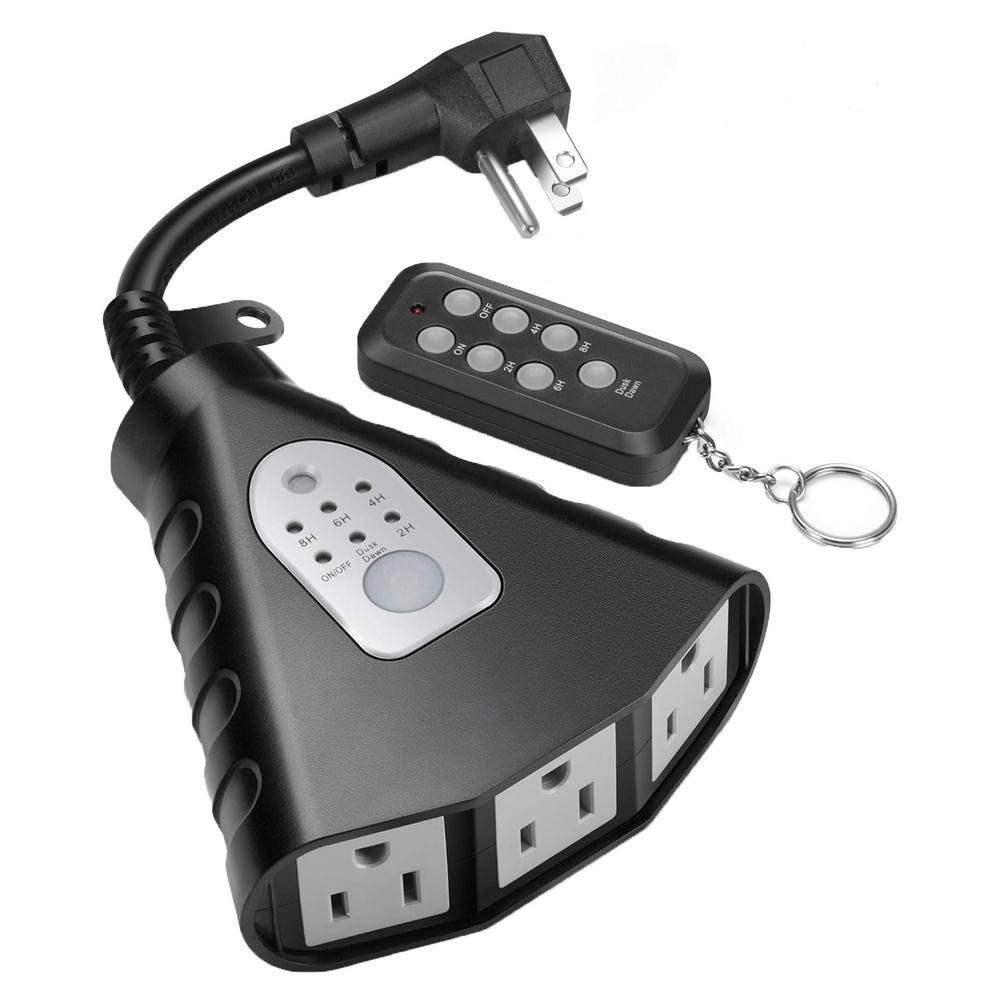 15 Amp 12V 480 Min. Waterproof Outdoor Countdown Light Timer with 100 Ft. Range