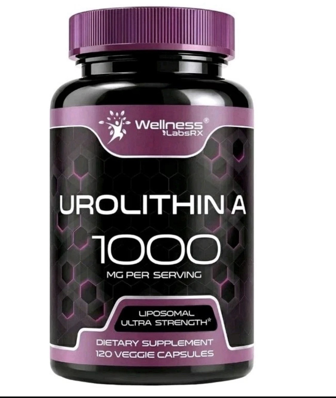 Wellness LabsRX Urolithin A 1000mg Liposomal Ultra Strength 120 Veggie Capsules