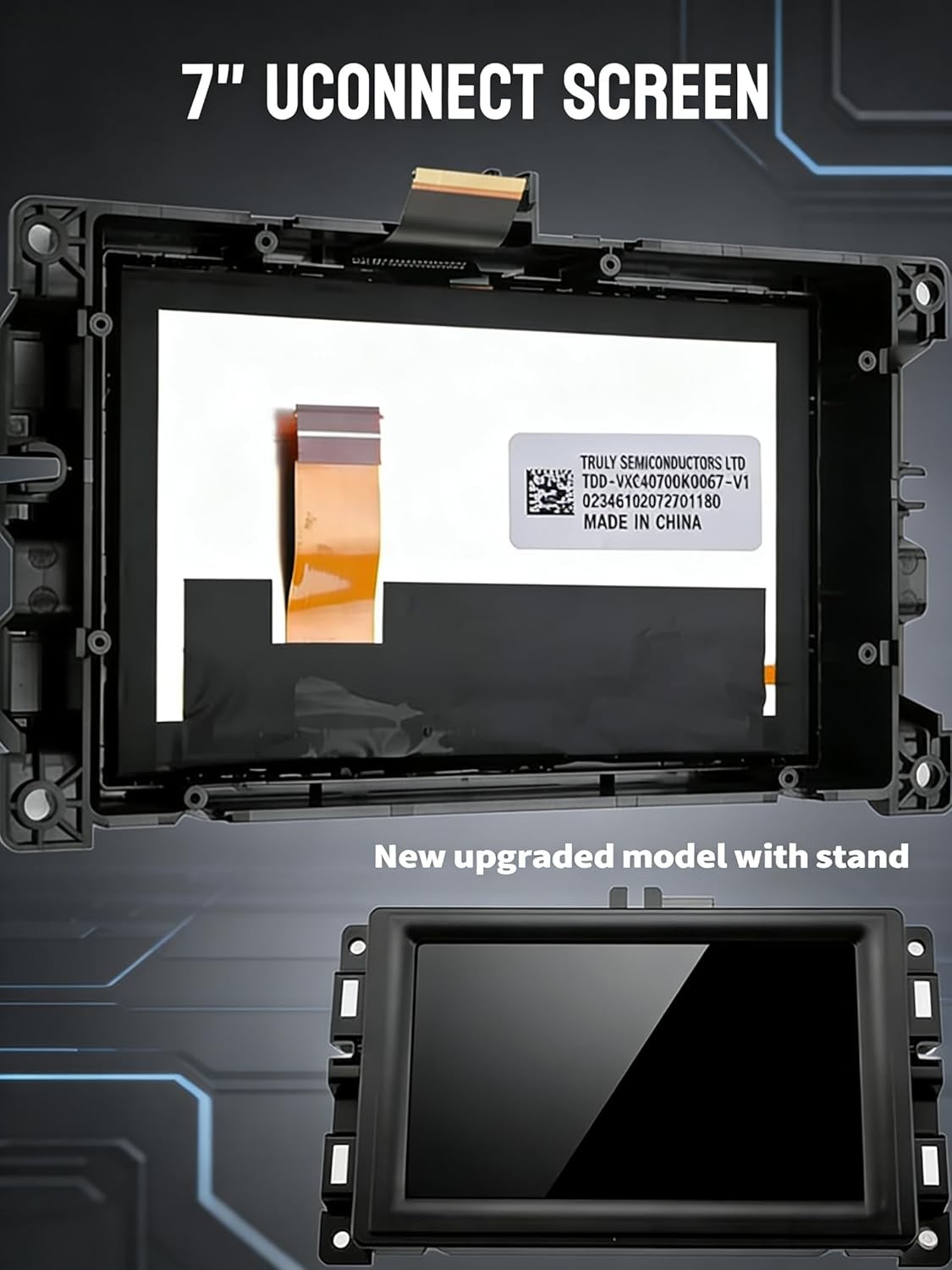 7" Uconnect Screen Replacement LCD Display Jeep Compass Renegade 2017-2021