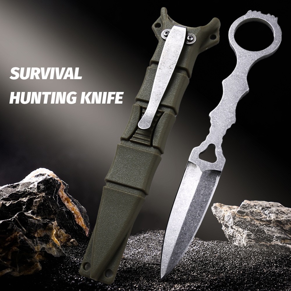 Tactical Dagger 440C Fixed Blade Knife BM176 Hunting Camping Survival Knife