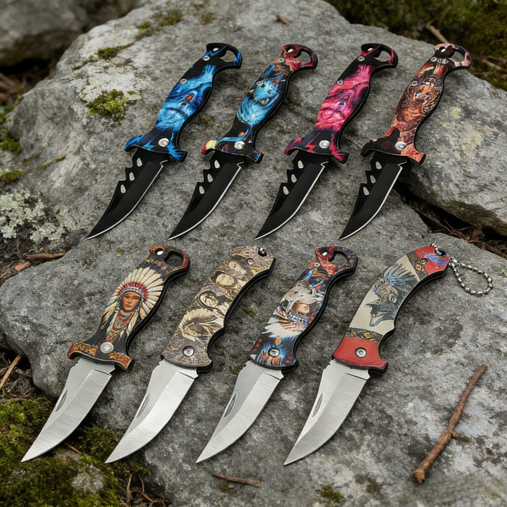 TAC FORCE Manual OPEN ASSISTED TACTICAL FOLDING POCKET KNIFE EDC Blade-8 Pack