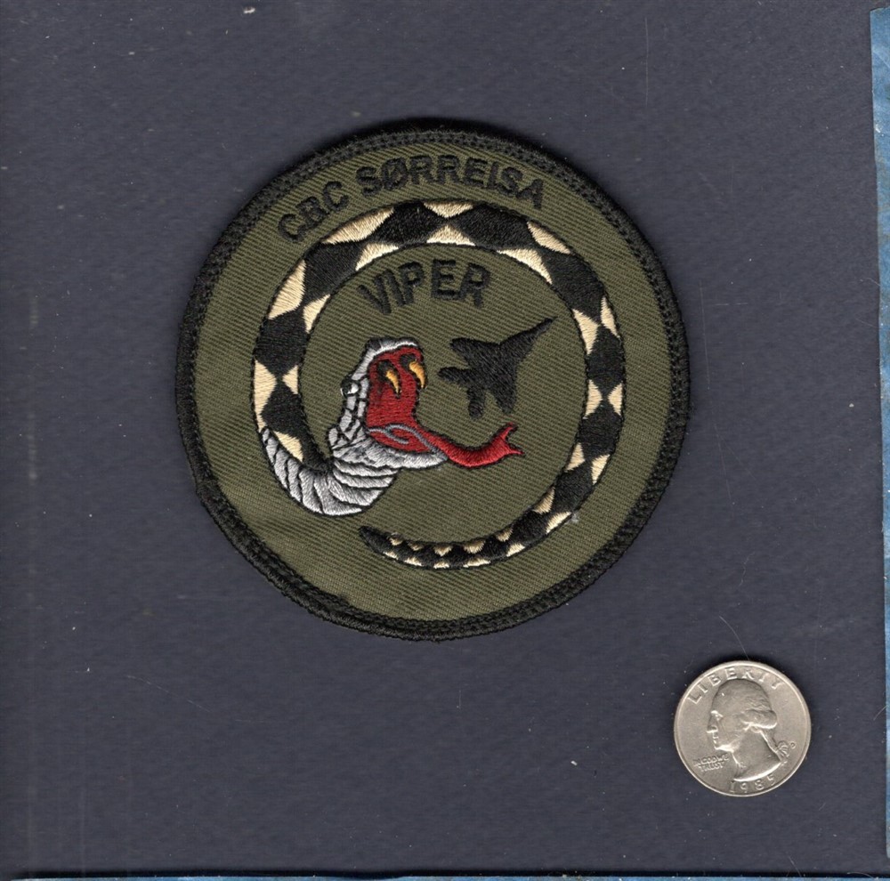 F-16 Falcon VIPER CRC SORREISA Base RNoAF Squadron Patch +V
