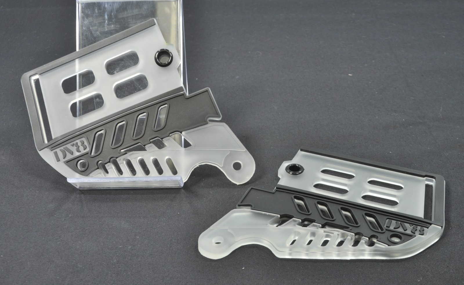 DV8 Notch Ears - Tri-Tone -JT Proflex - Black/Black/Clear