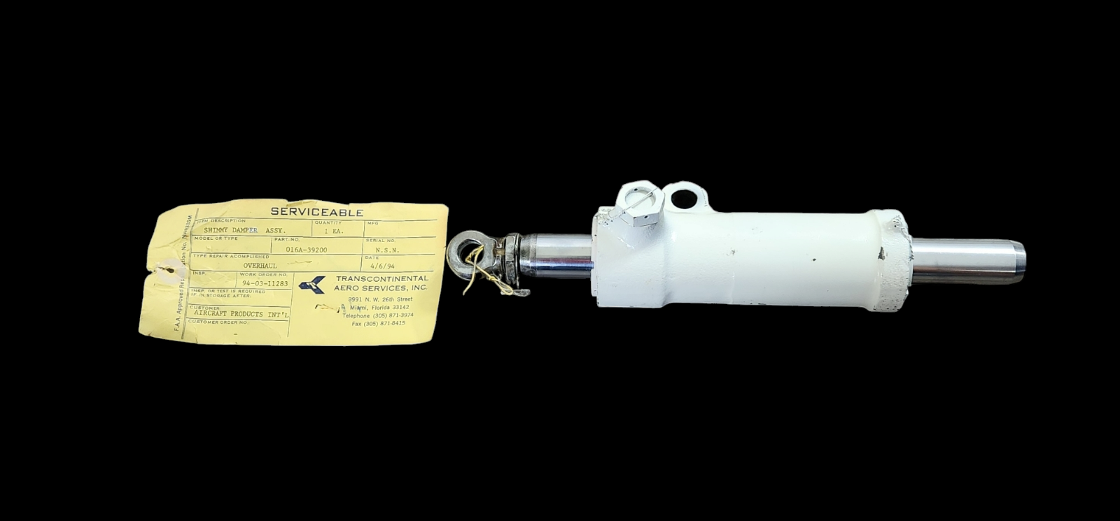 Shimmy Damper P/N: 016-39200