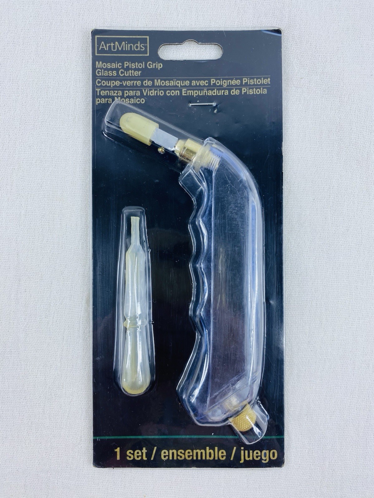 Mosaic Pistol Grip Glass Cutter By ArtMinds w/ Sealed Damaged Pkg. Possibly Used