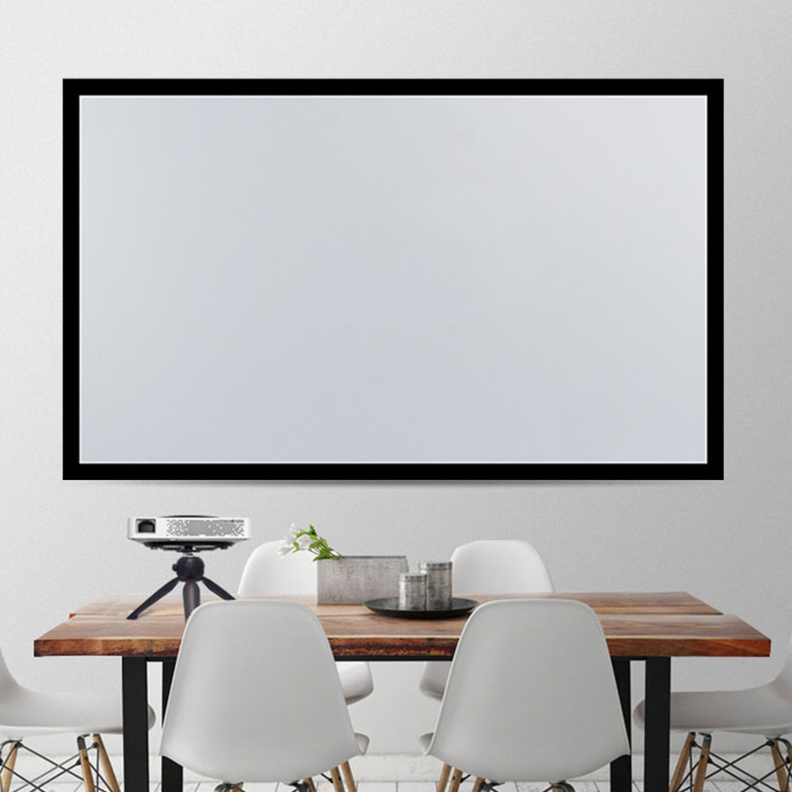New 135" Fixed Aluminum Frame Projector Screen Home Theatre HD TV Projection