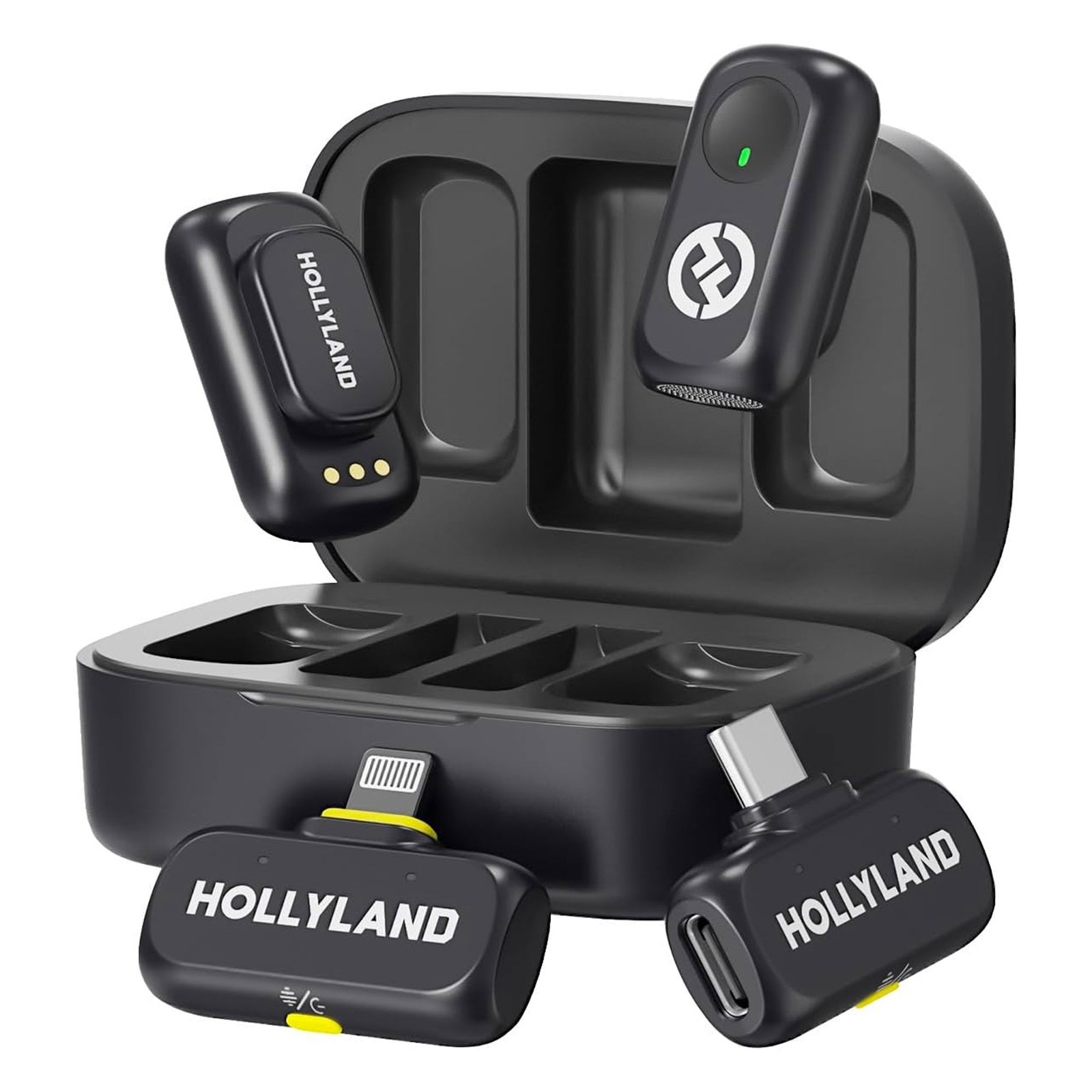 Hollyland LARK A1 Combo 2-Person Wireless Microphone with USB-C and Lightning