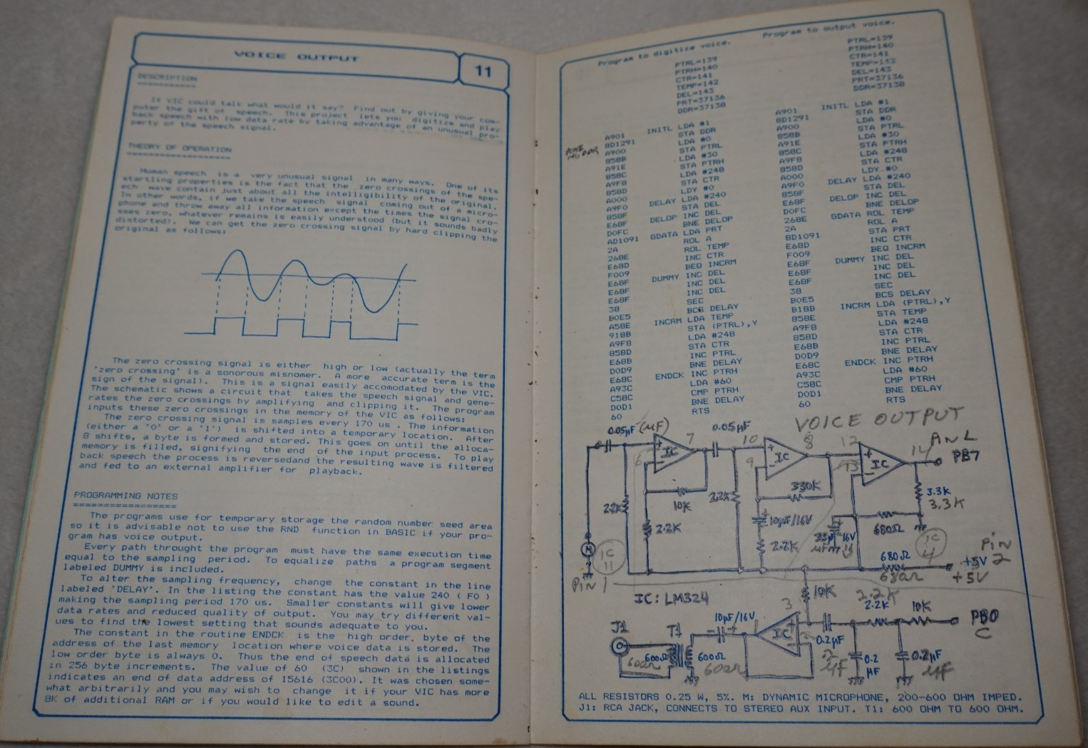 VIC-20 Interfacing Blue Book Commodore V.J. Georgiou 1982 Paperback Book