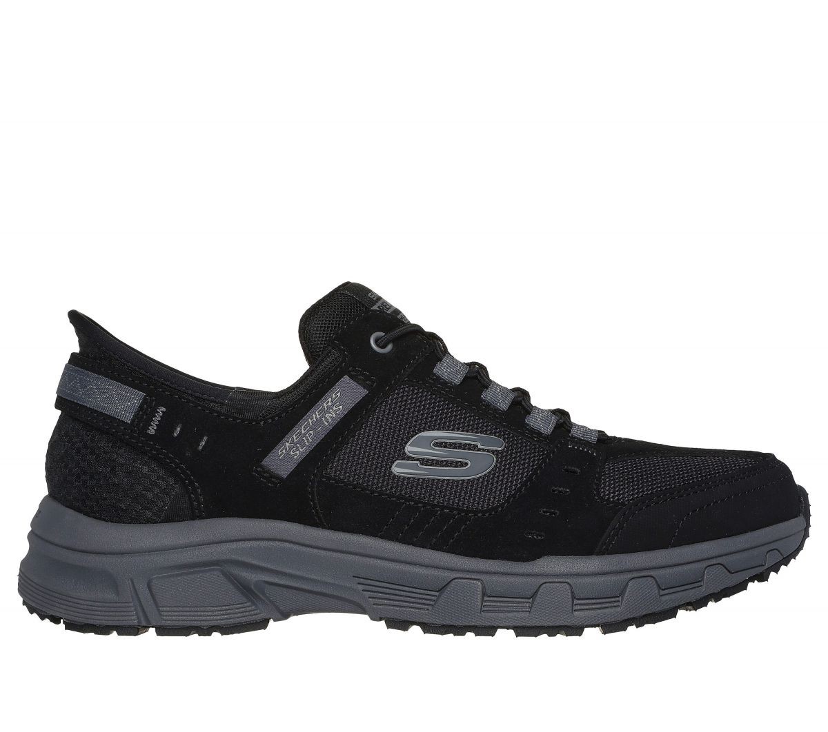 Skechers Men's Slip-ins RF: Oak Canyon Sneaker Black/Charcoal - 237450-BKCC, Bla