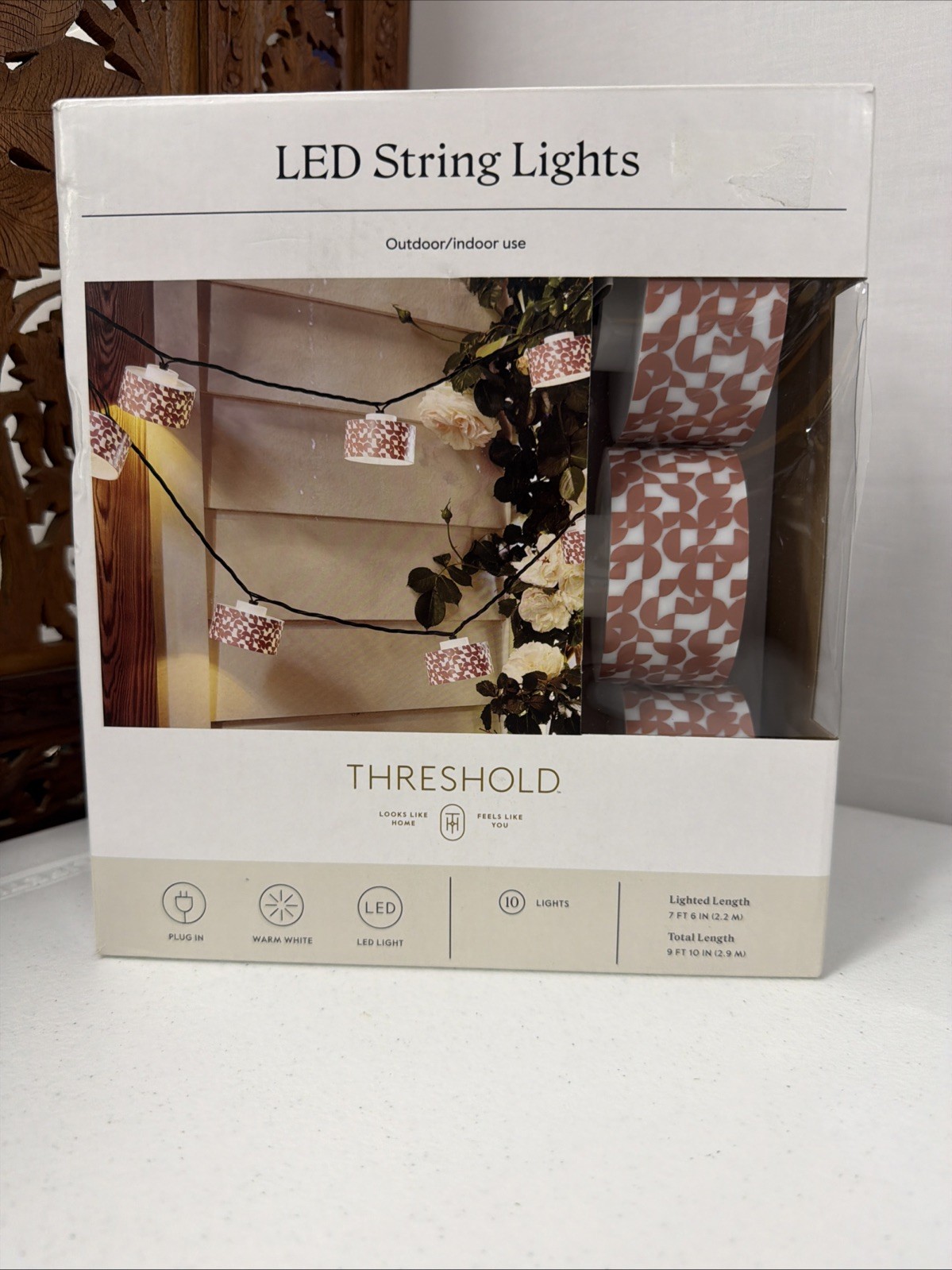 Threshold Led String Light Set 10 Light Set Listed 10/3