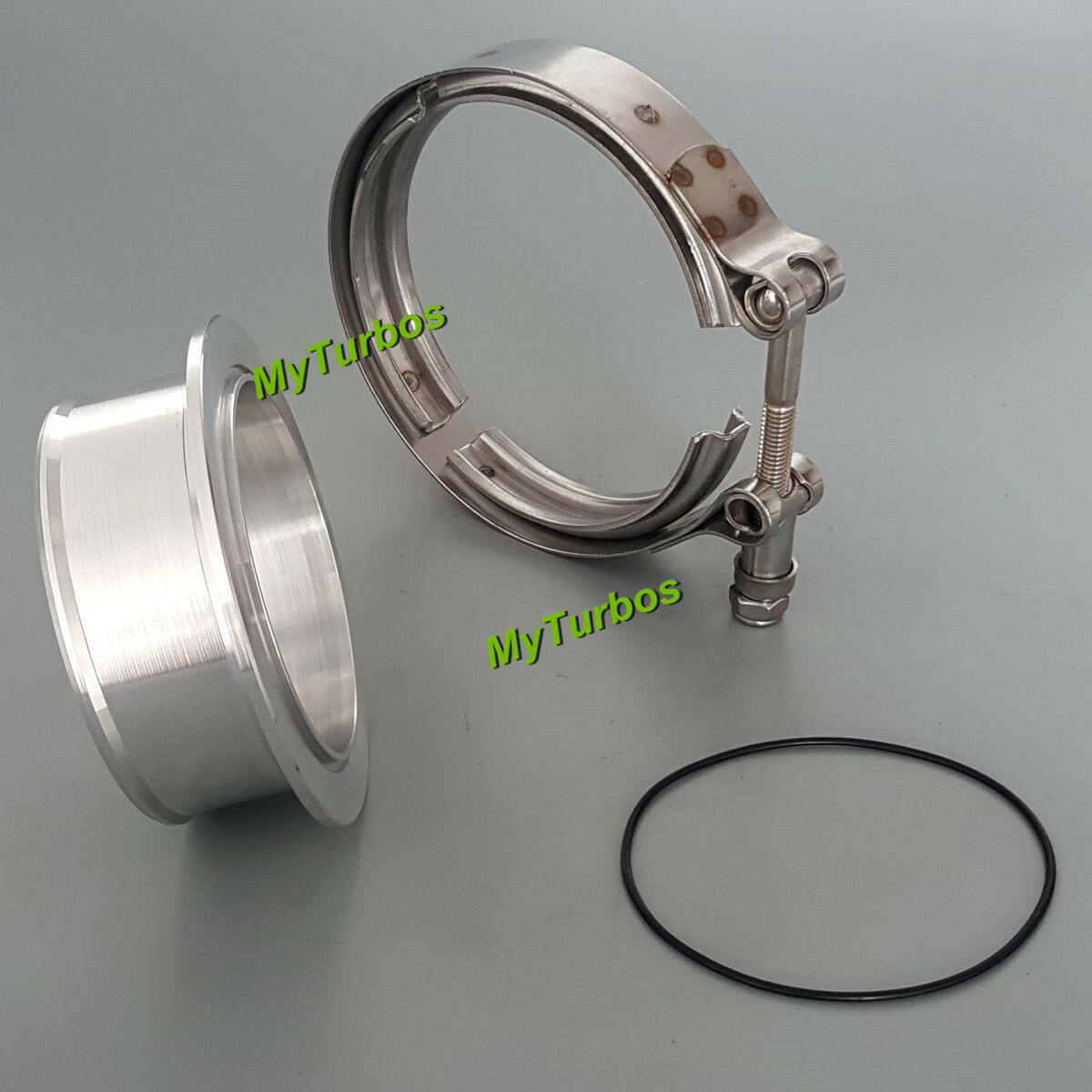 Aluminum V-band Flange Clamp kit for S400 500 SX S400SXE Turbo Compressor outlet