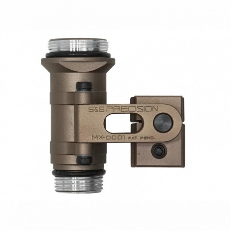 SS Precision M-AX CAG Helmet Flashlight Mount Flashlight Base SS MAX Bracket