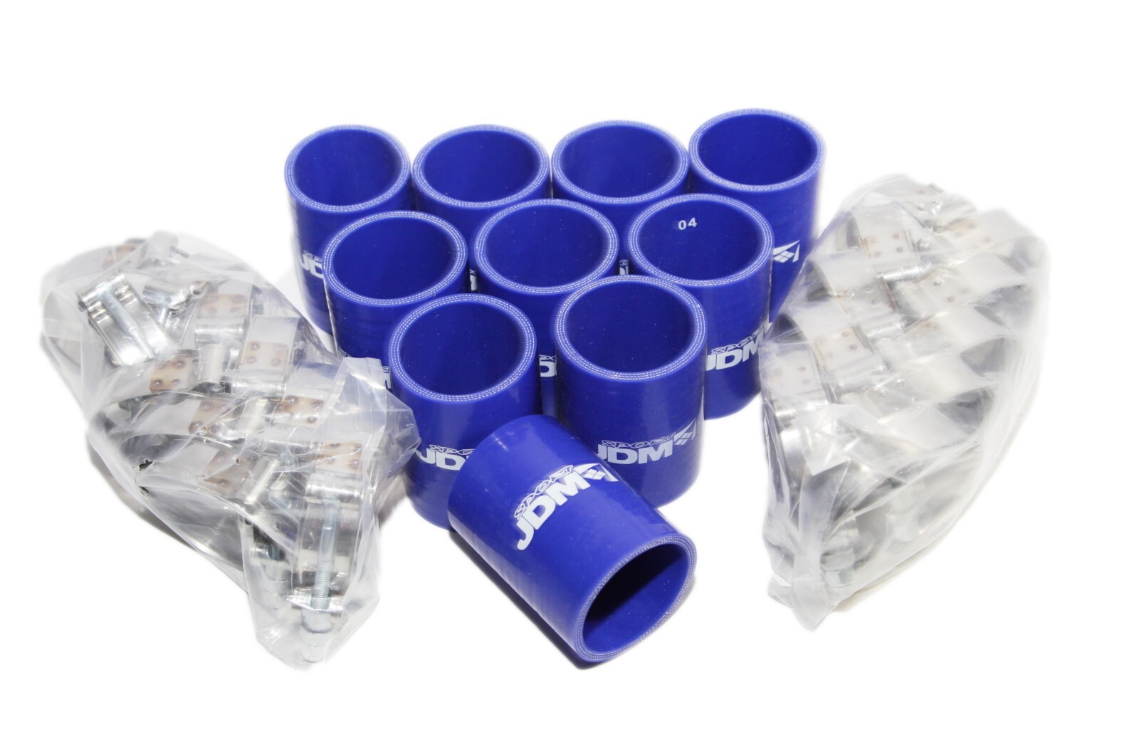 10pcx 2.0"ID 4PLY Hump Hose Straight Coupler Silicones+ 20xSS T-clamps