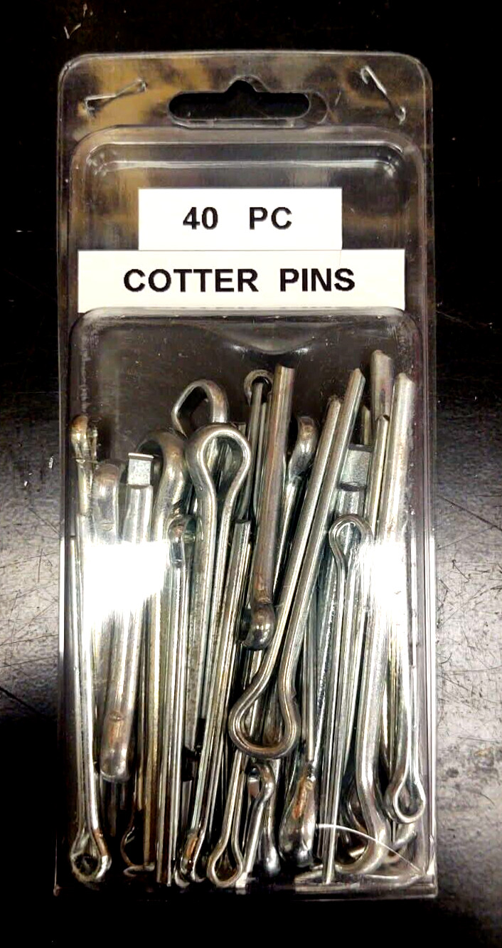 40PC COTTER PIN ASSORTMENT ( 40 PIECE )  MADE IN U.S.A.