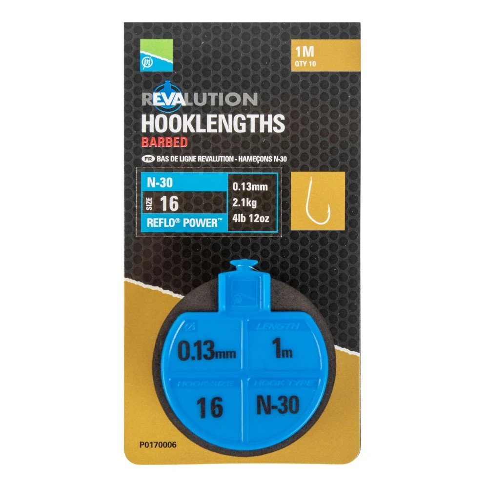Preston Innovations Revalution Hooklenths Barbed SIZE 12 & 14
