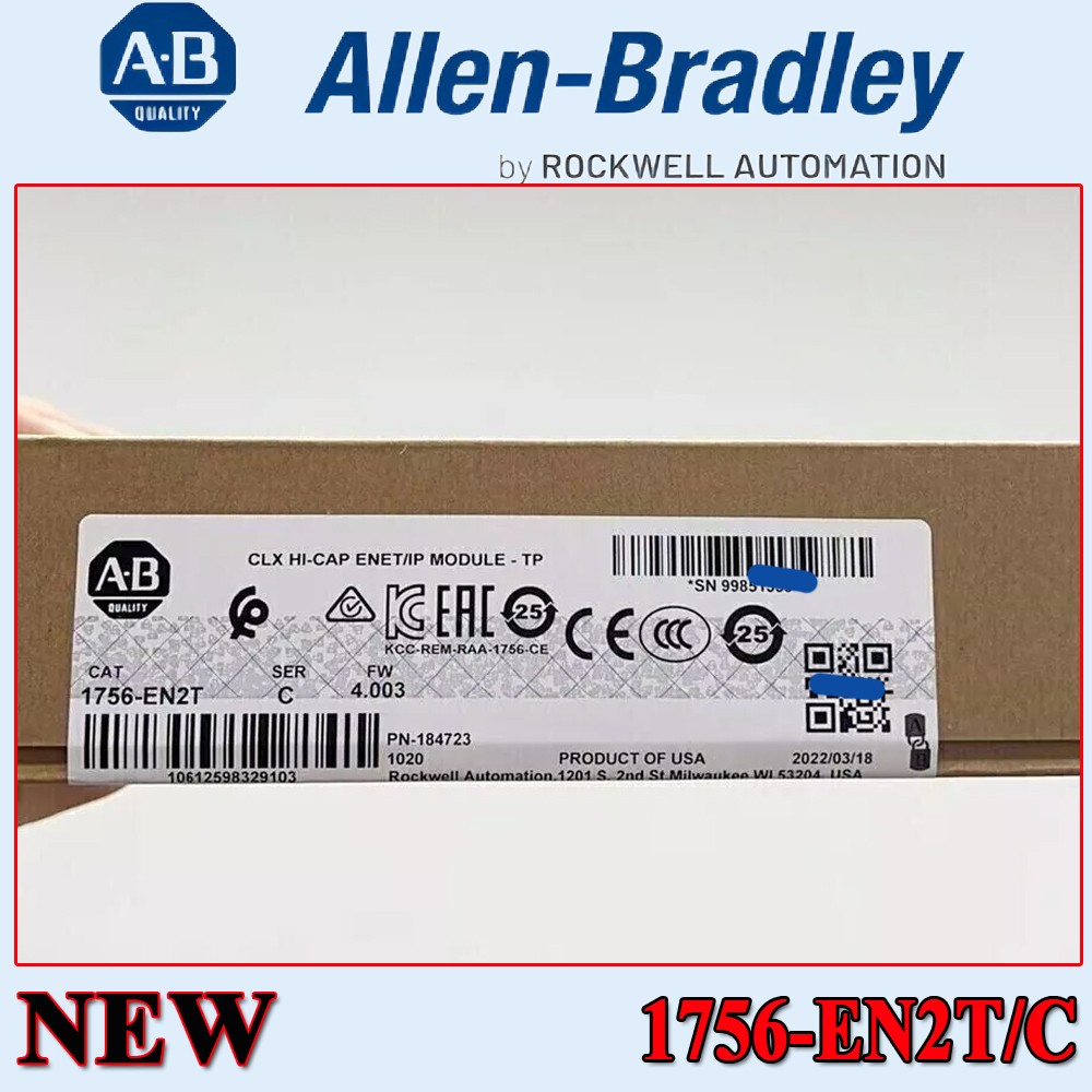 1756-EN2T New AB ControlLogix EtherNet/IP Module 1756-EN2T/C Free Shipping&Tax