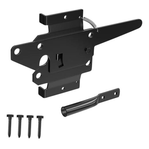 Wooden Fence Gate Latch Heavy Duty Self Locking Gate Hardware for Pool/Garden