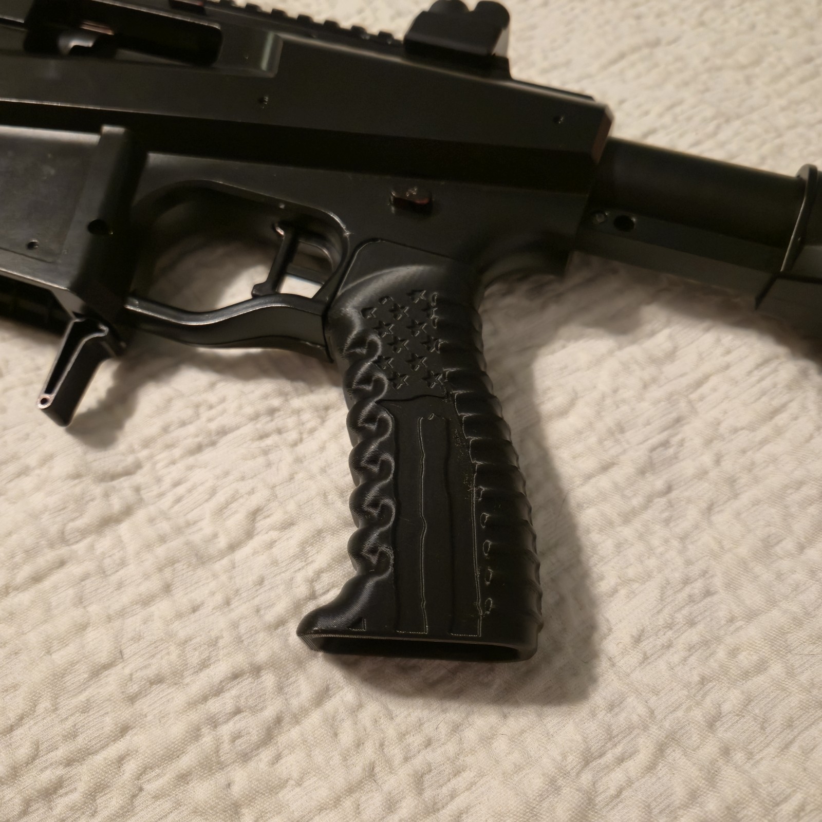 Painted & modded Game Face black foam blaster "gun" toy