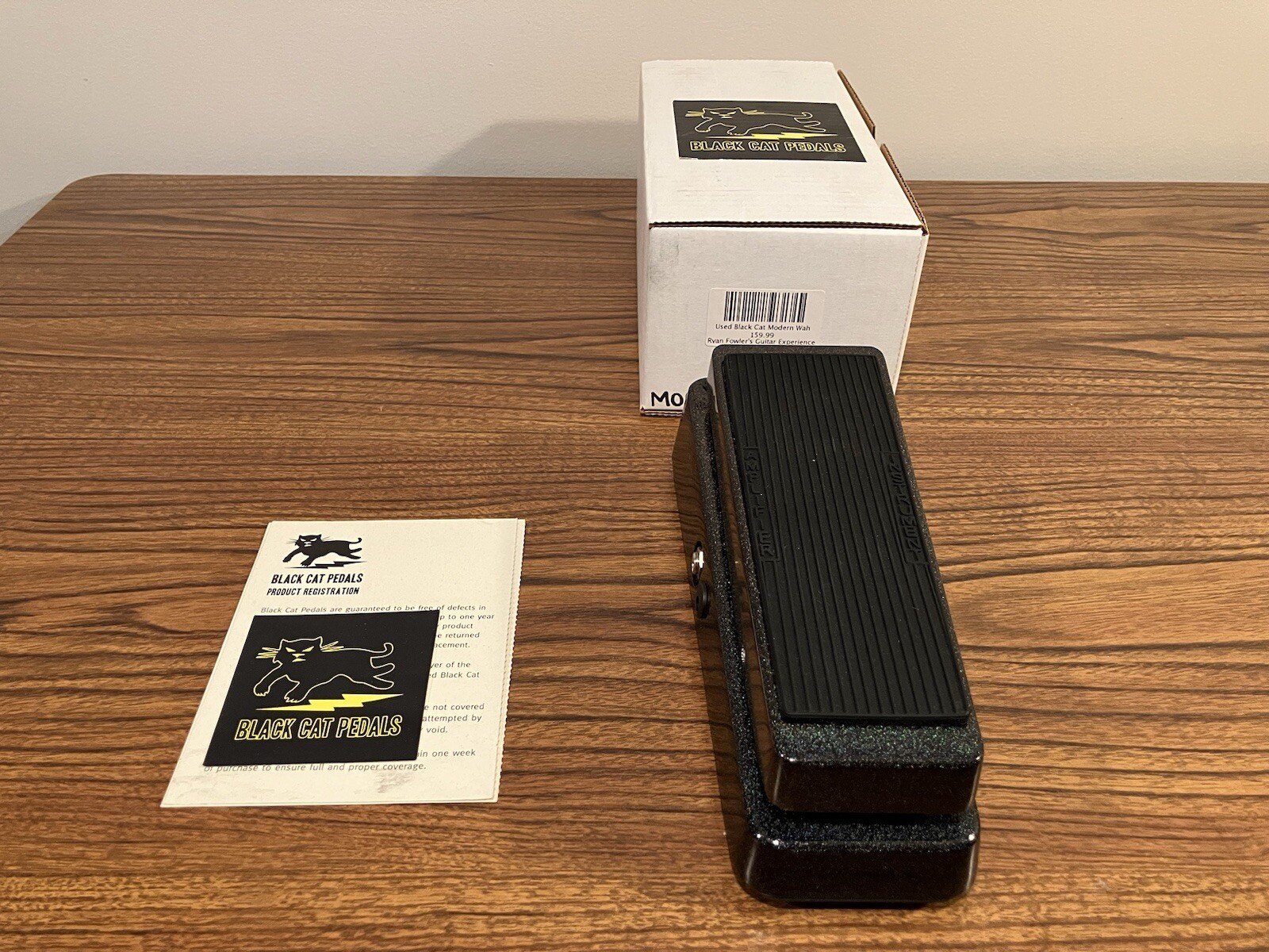 Black Cat Wah Wah Effect Pedal Mint With Original Box