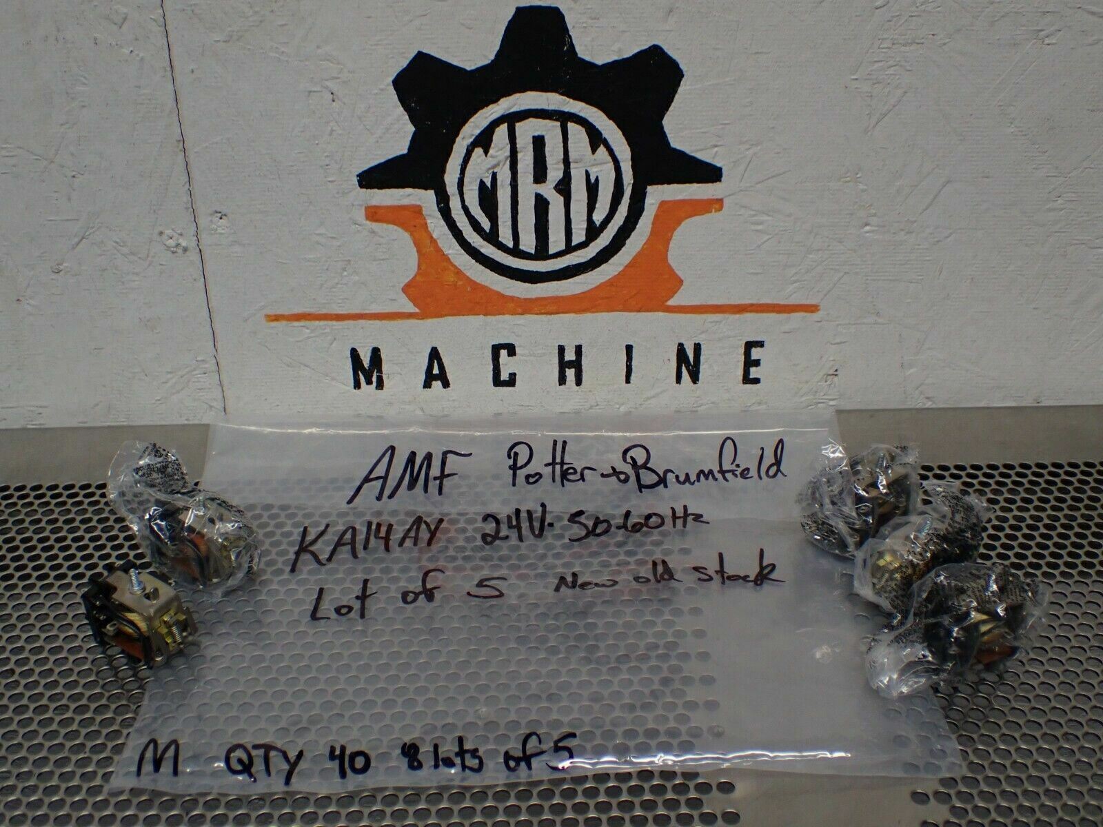 Potter & Brumfield KA14AY 24V Relays 50/60Hz New No Box (Lot of 5) See All Pics