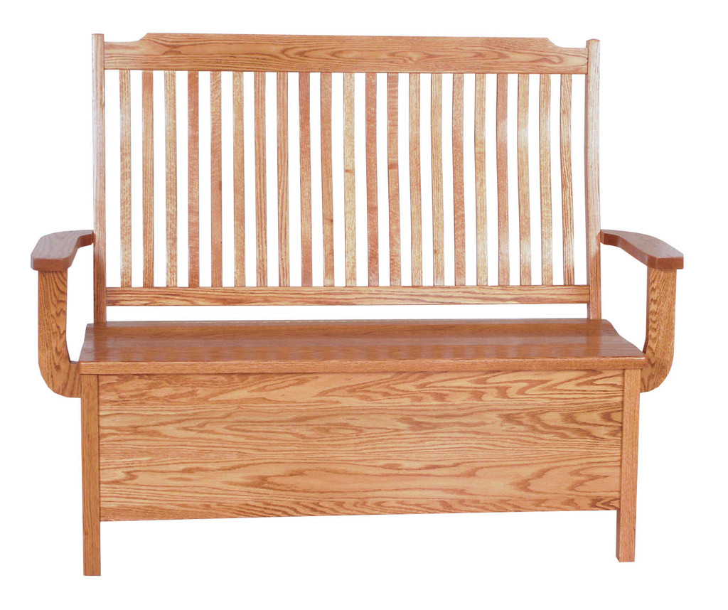 Mission Oak Benches Indoor Furniture Wooden Storage New