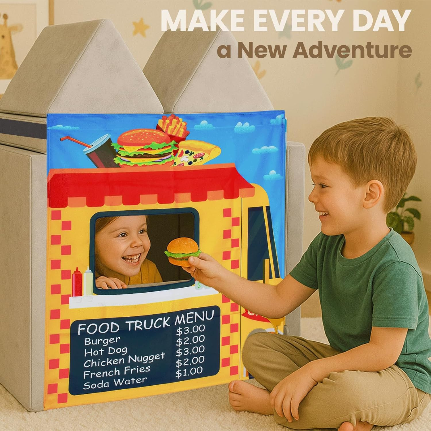 Play Panel for Kids Play Couch Childrens Play Panel for Toddler Foam Sofa (Play
