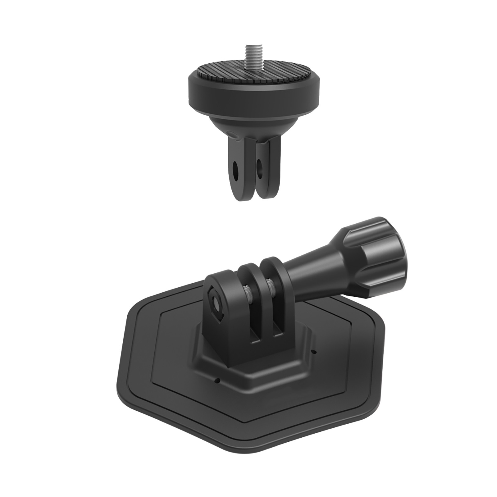 TPU+Plastic Adhesive Mount Curved Helmet Holder Adapter For Insta360/Action