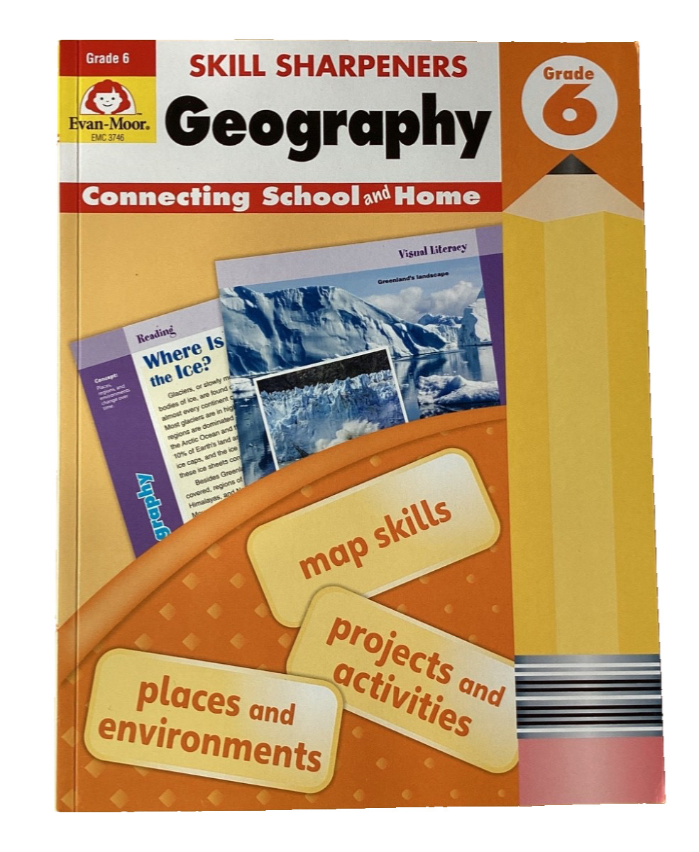 EVAN-MOOR 6 SKILL SHARPENERS GEOGRAPHY & CRITICAL/CREATIVE THINKING ACTIVITIES