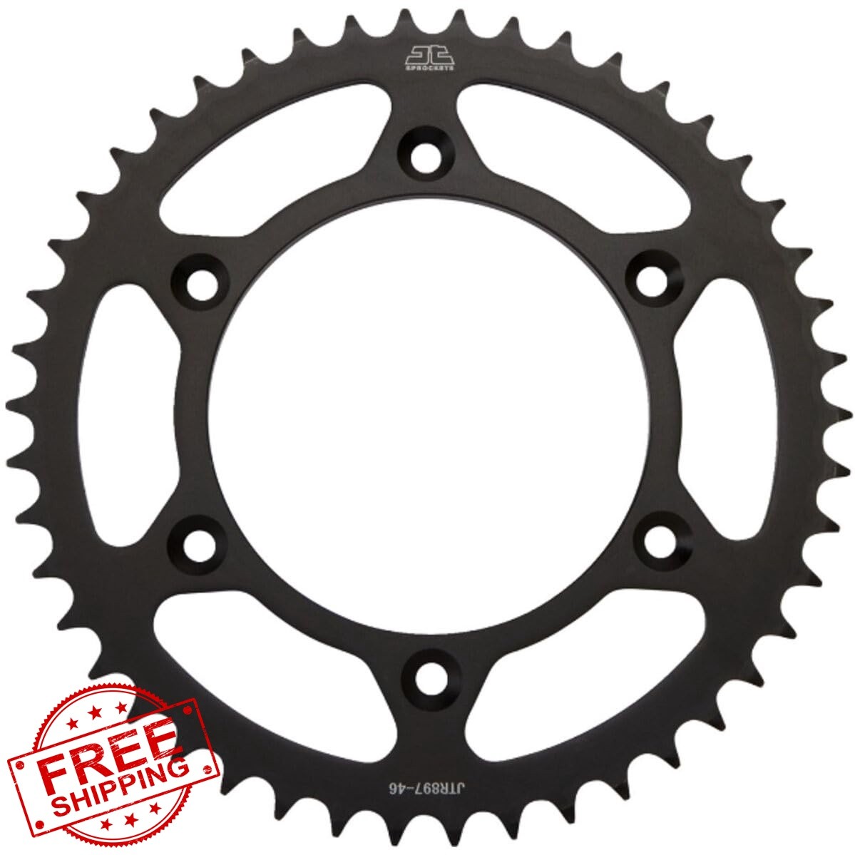 JT 46 Tooth Steel Rear Sprocket Black