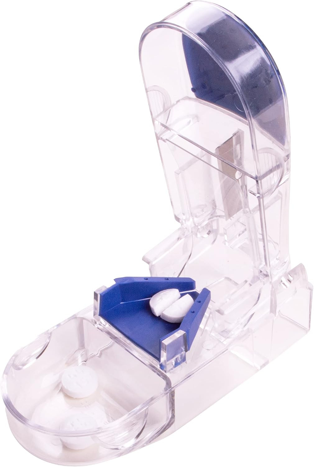 Ultra Pill Cutter, Professional Medical Pill Splitter with Retracting Blade Guar