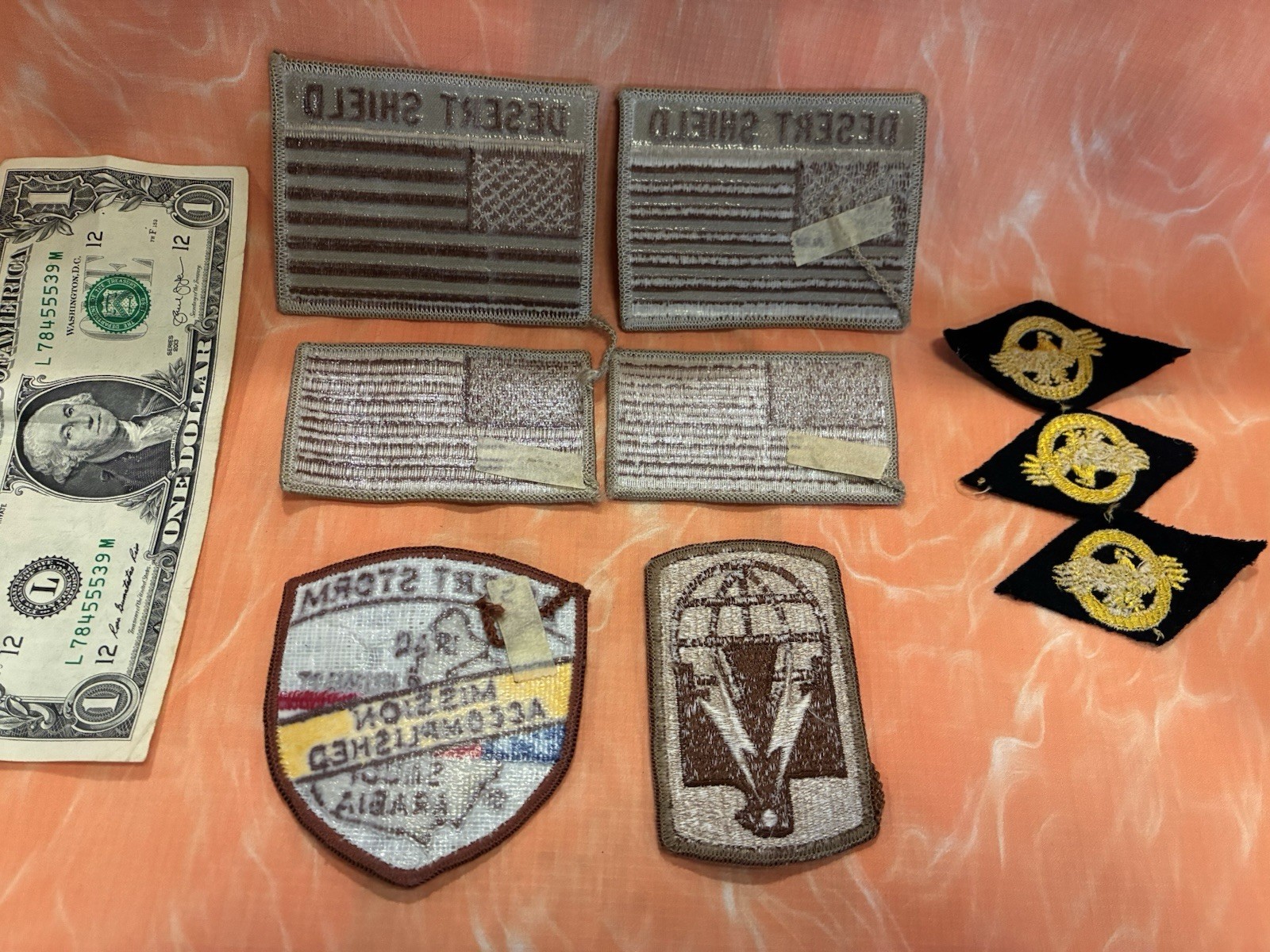 Vintage US Military Desert Storm Uniform Patch Lot