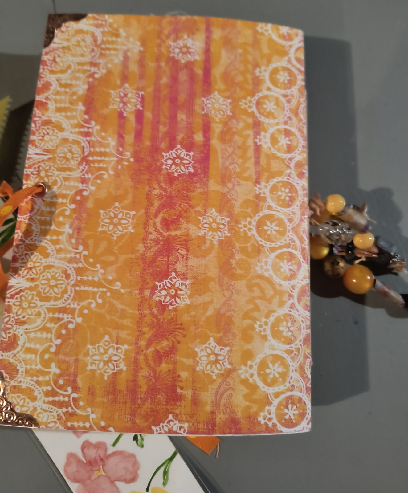 junk journal handmade garden theme