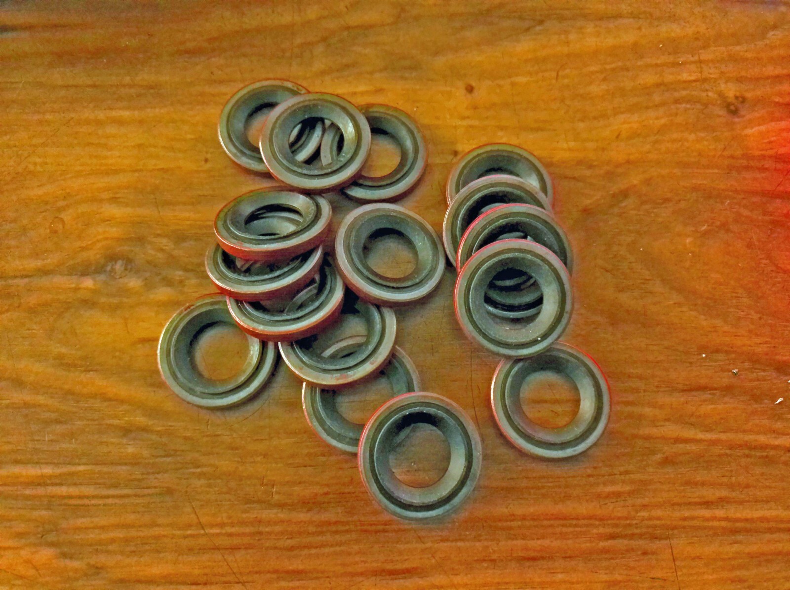 TEN New  761 Thick Red GM Compressor Sealing Washer 5/8"  Free US Shipping