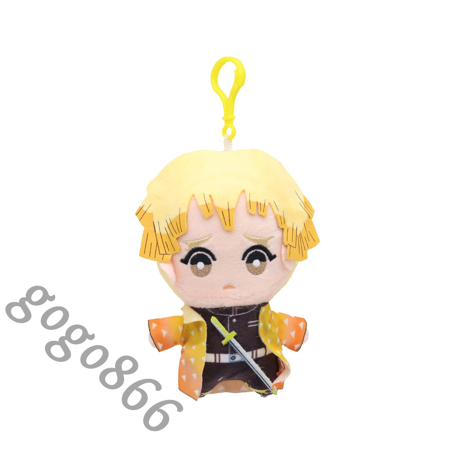Pendant Original Demon Slayer Agatsuma Zenitsu Stuffed Toy Mini Plush Doll Gift