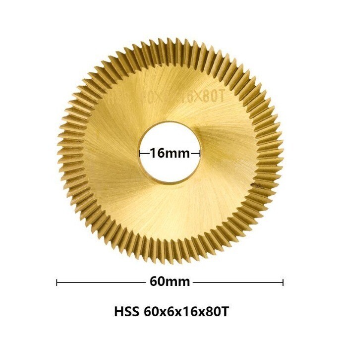 1X Milling Cutter Attachment Titanium  60mm/70mm Key Saw Cutting Blade Machining