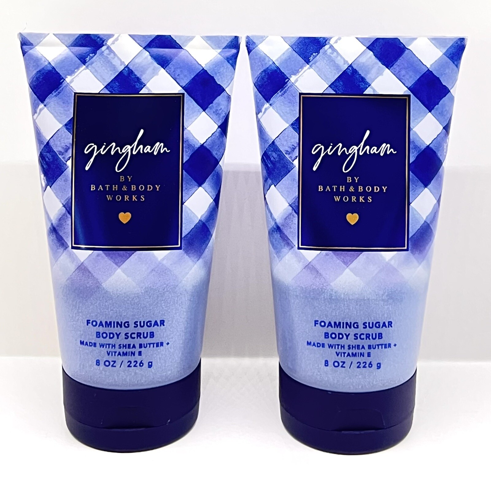 2 Bath & Body Works GINGHAM Foaming Sugar Body Scrub, 8 oz/226 g 💎