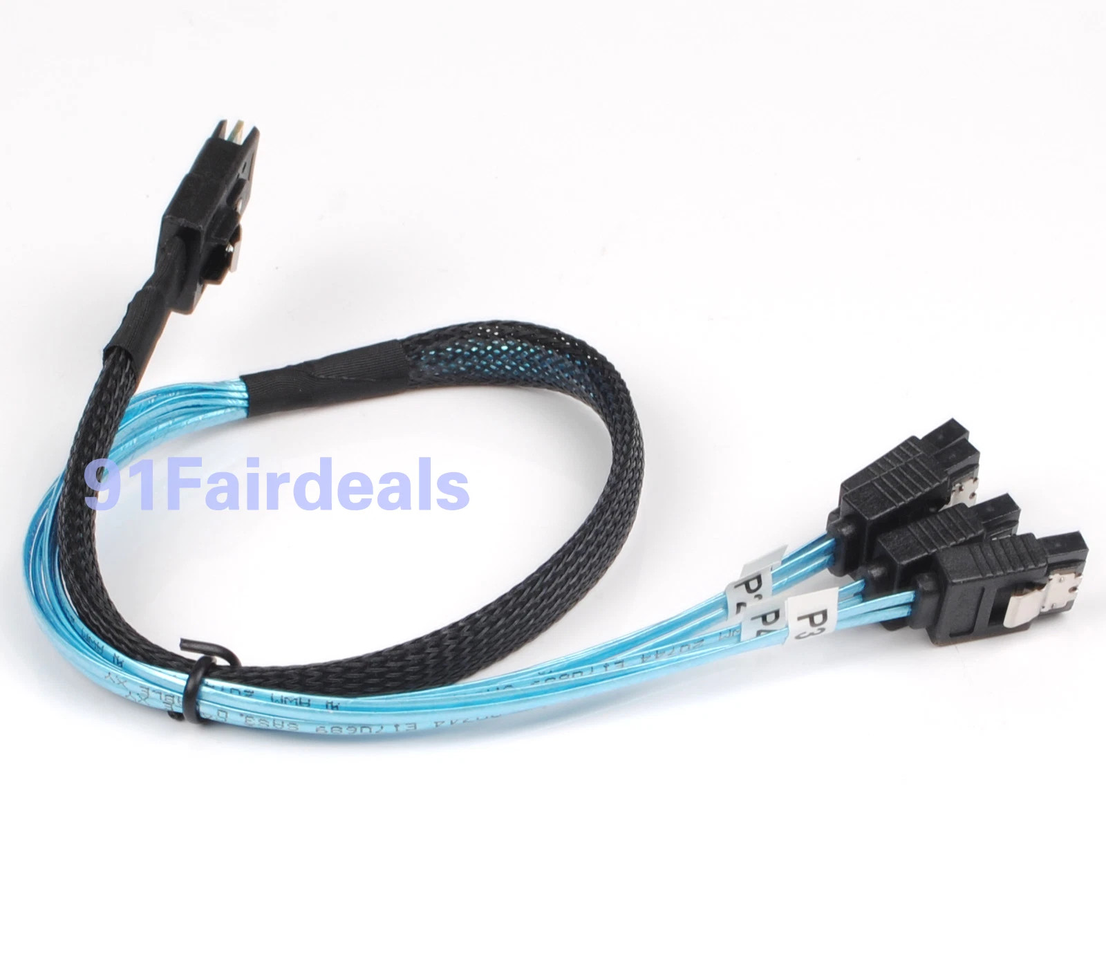 Mini SAS SFF-8087 to 4 SATA Forward/ Reverse/90 Degree Right Angle Cable 0.5/1M