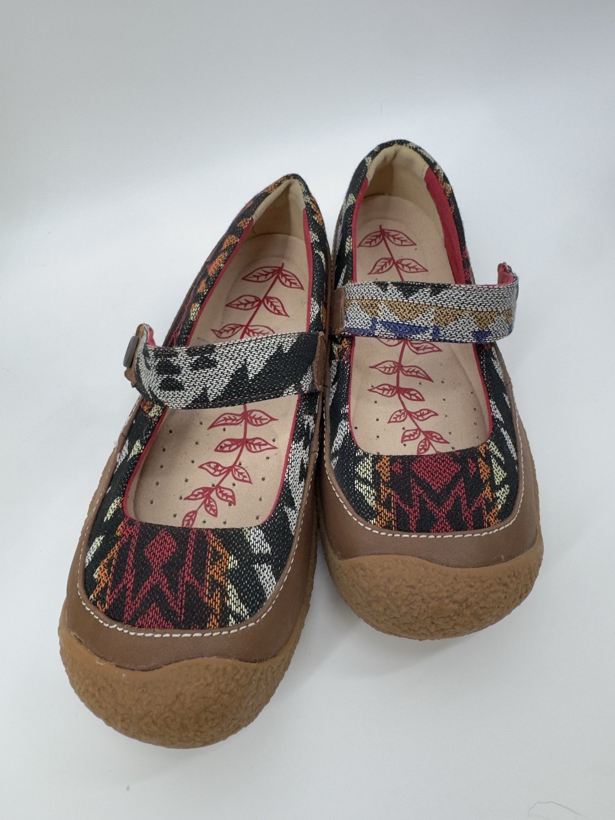 KEEN 1013708 Harvest Women's Size 8 Southwestern Aztec Mary Jane Shoes Nice!