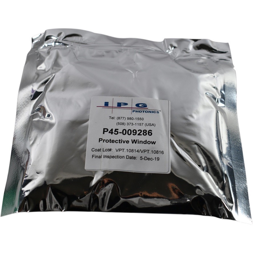 NEW IPG Photonics P45-009286 Protective Window Fiber Laser Optics Cover Slide