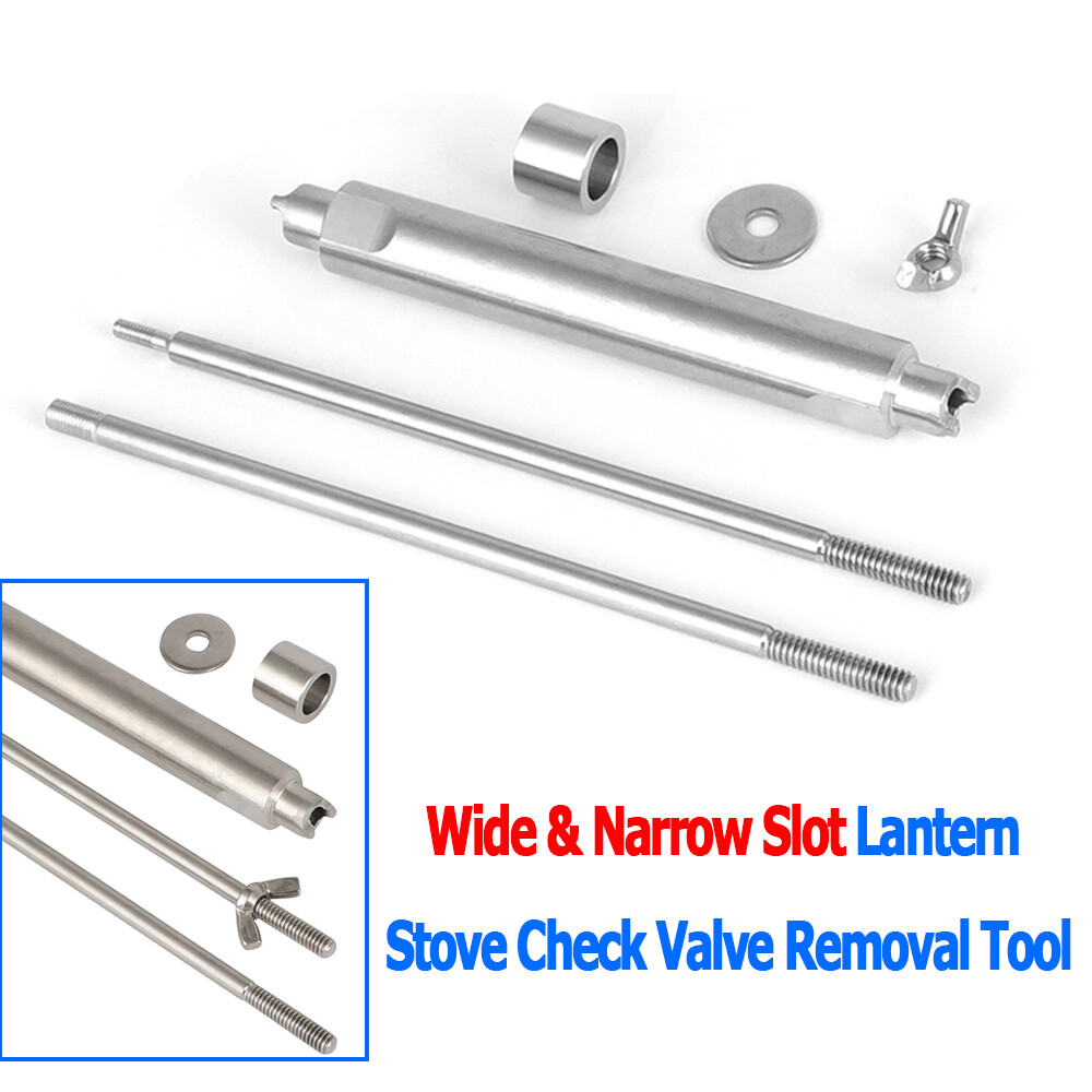 Lantern/Camp Stove Wide/Narrow Slot DOUBLE End Check Valve Removal Tool 2 Rods