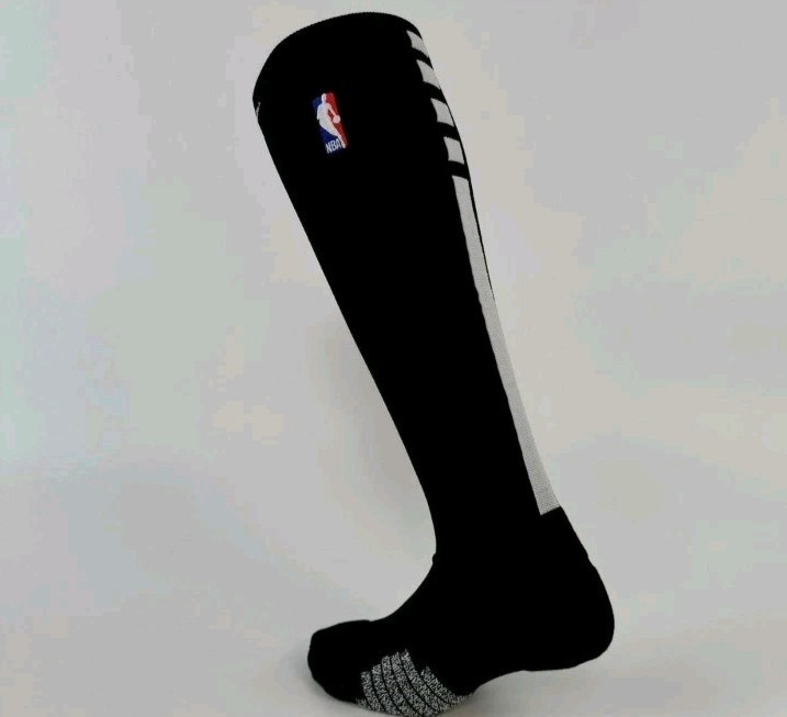 1 Black 1 White Total 2 Pack Nike NBA Elite Socks - Knee Highs