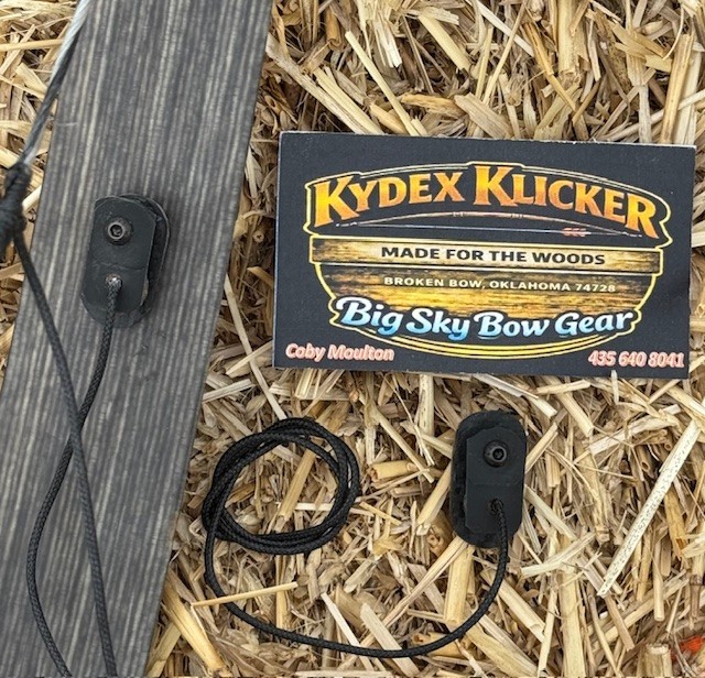 New Up graded Version KYDEX KLICKER , (FlexBack Blade System) Bow Limb Clicker
