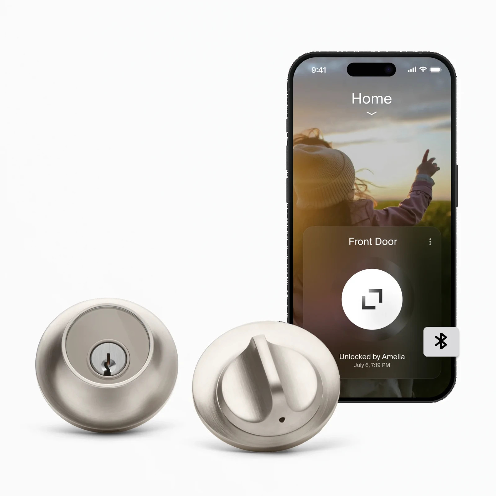 Level Lock+ (Matter) Smart Lock – Satin Nickel