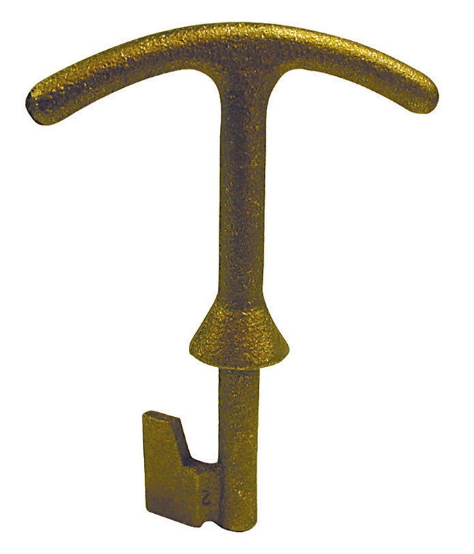 B&K Brass Water Meter Lid Key