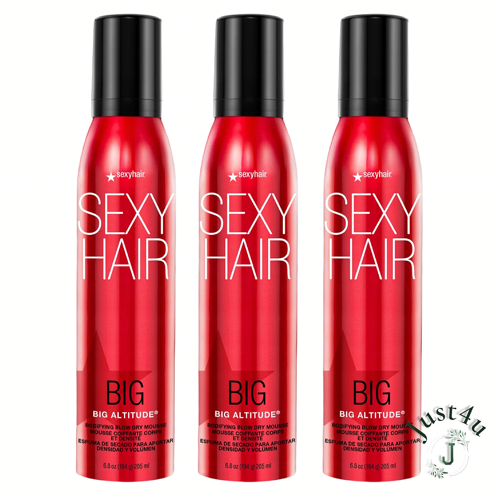 Big Sexy Hair Big Altitude Bodifying Blow Dry Mousse, 6.8oz. (3CANS)