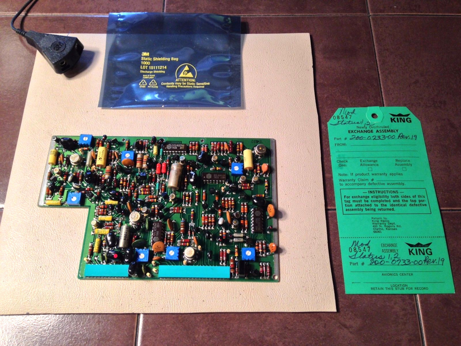 King KDF-805 Detector Board 200-0733-00,  NOS